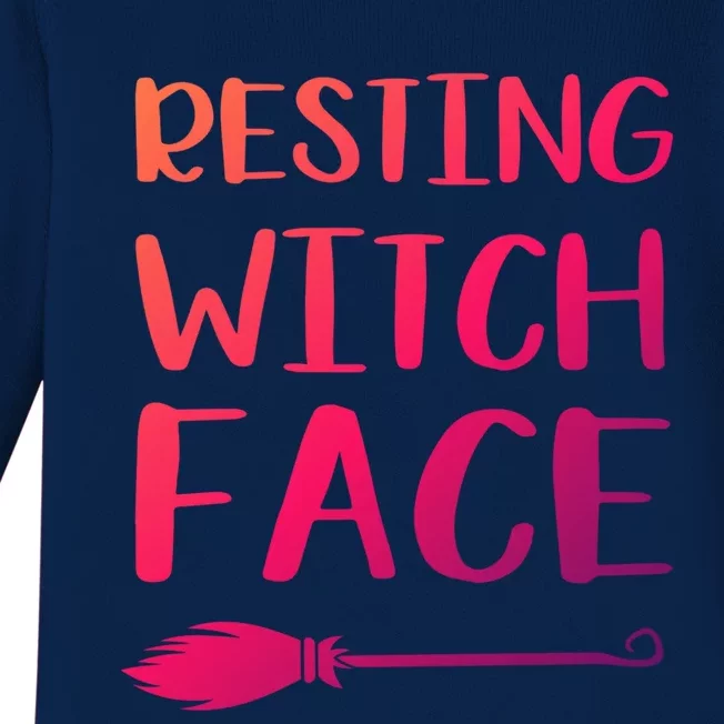 Resting Witch Face Gift Baby Long Sleeve Bodysuit