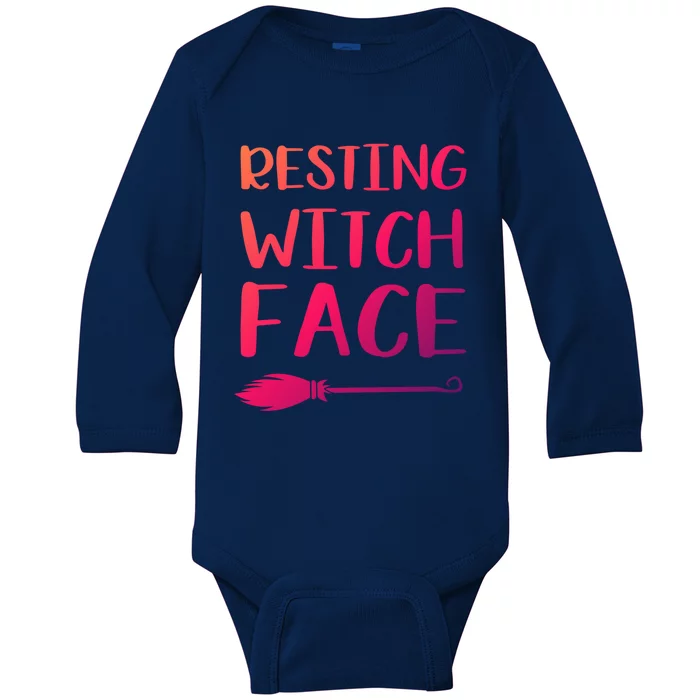 Resting Witch Face Gift Baby Long Sleeve Bodysuit