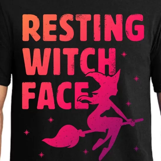 Resting Witch Face Cool Gift Witches Halloween Costume Gift Cute Gift Pajama Set