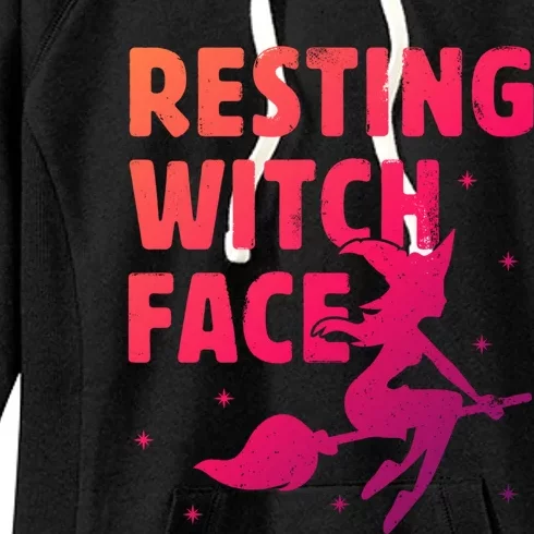 Resting Witch Face Cool Gift Witches Halloween Costume Gift Cute Gift Women's Fleece Hoodie