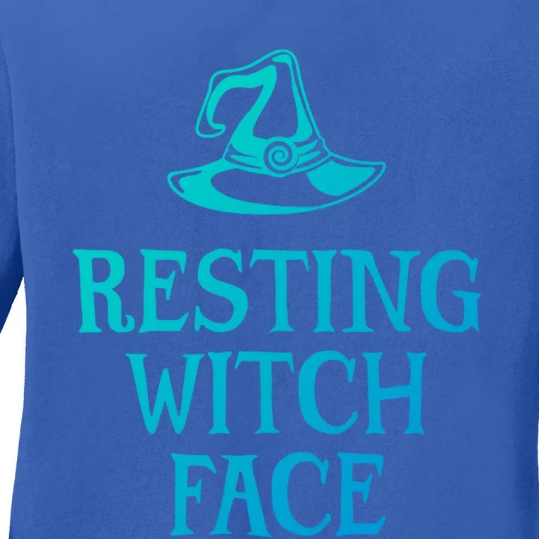 Resting Witch Face Gift Ladies Long Sleeve Shirt