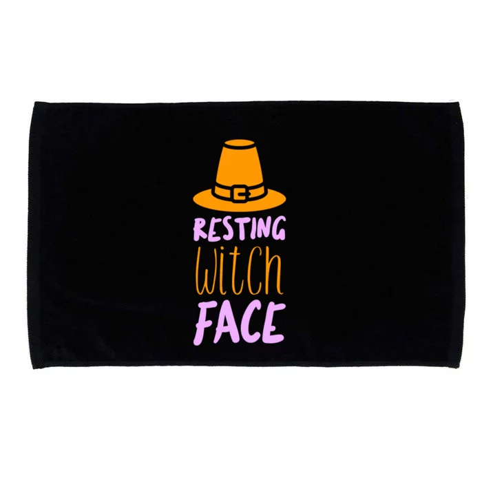 Resting Witch Face Gift Microfiber Hand Towel