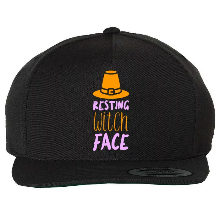 Resting Witch Face Gift Wool Snapback Cap