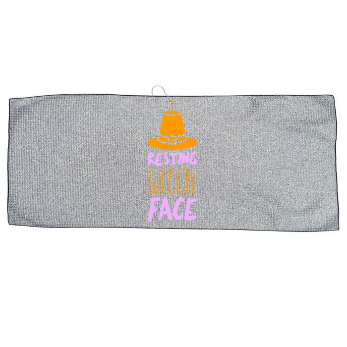 Resting Witch Face Gift Large Microfiber Waffle Golf Towel