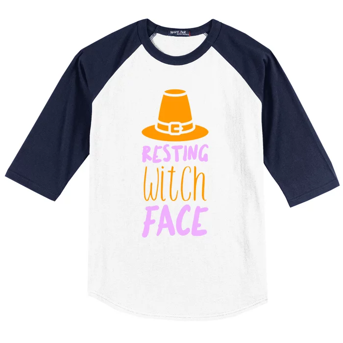 Resting Witch Face Gift Baseball Sleeve Shirt