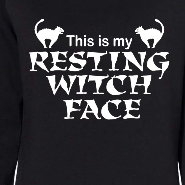 Resting Witch Face Gift Womens California Wash Sweatshirt