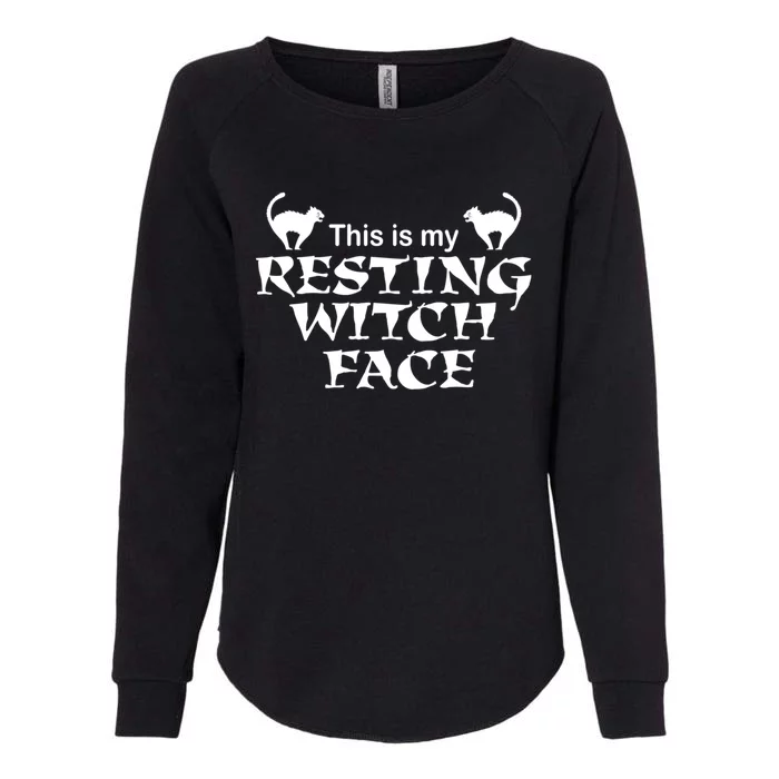 Resting Witch Face Gift Womens California Wash Sweatshirt