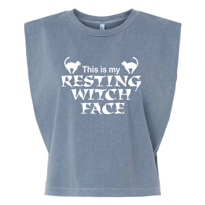 Resting Witch Face Gift Garment-Dyed Women's Muscle Tee