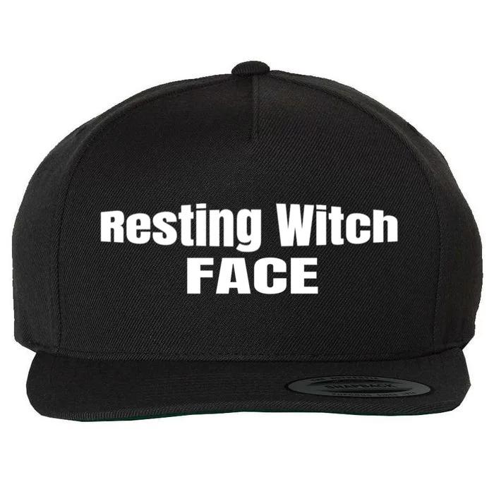 Resting Witch Face Gift Wool Snapback Cap