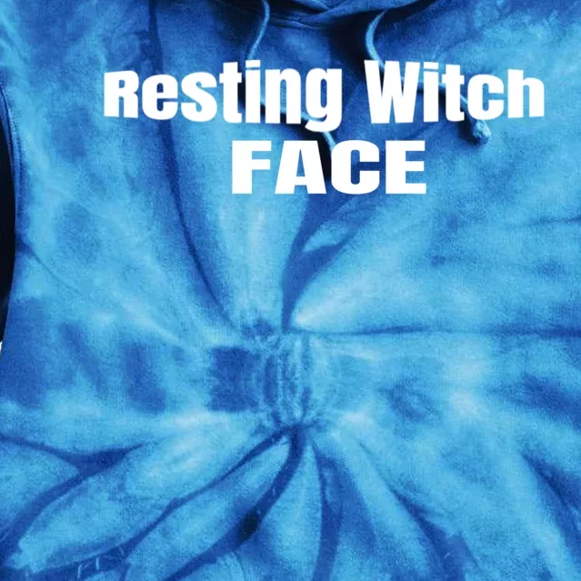 Resting Witch Face Gift Tie Dye Hoodie