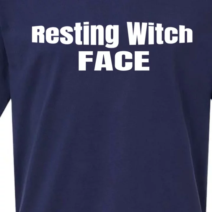 Resting Witch Face Gift Sueded Cloud Jersey T-Shirt