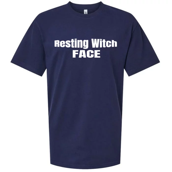 Resting Witch Face Gift Sueded Cloud Jersey T-Shirt