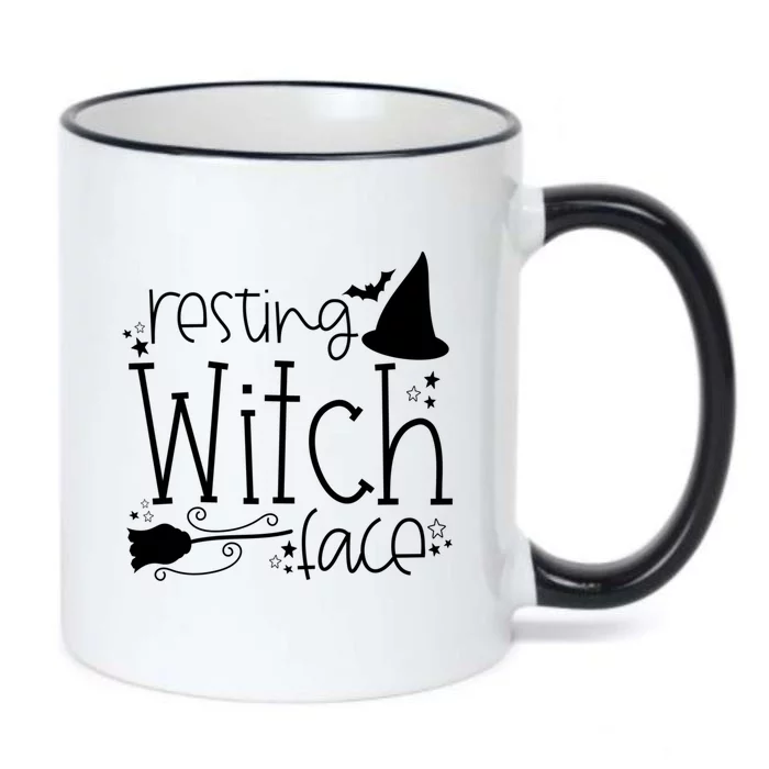 Resting Witch Face Funny Gift Black Color Changing Mug