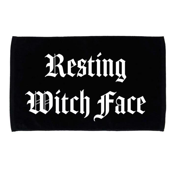 Resting Witch Face Gift Microfiber Hand Towel