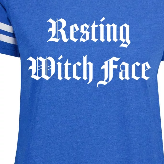 Resting Witch Face Gift Enza Ladies Jersey Football T-Shirt