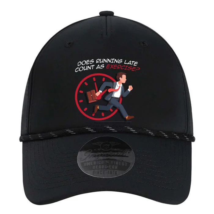 Runner Workout Funny Does Running Late Count As Exercise Gift Performance The Dyno Cap