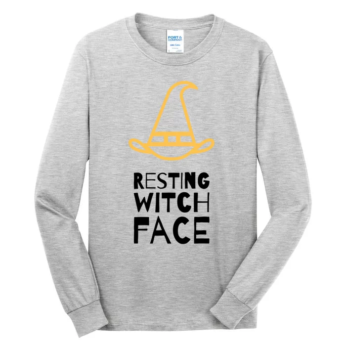 Resting Witch Face Cool Gift Tall Long Sleeve T-Shirt