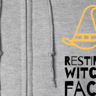 Resting Witch Face Cool Gift Full Zip Hoodie