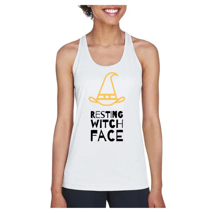 Resting Witch Face Cool Gift Women's Racerback Tank