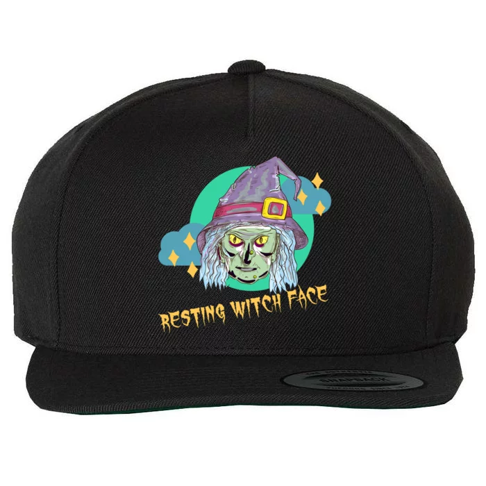 Resting Witch Face Gift Wool Snapback Cap