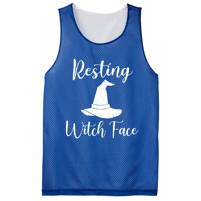 Resting Witch Face Gift Mesh Reversible Basketball Jersey Tank