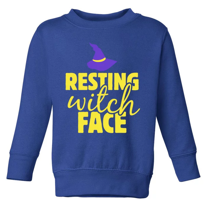 Resting Witch Face Witchy Halloween Party Witches Gift Toddler Sweatshirt