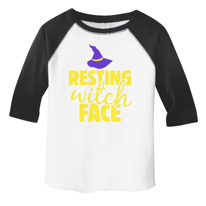 Resting Witch Face Witchy Halloween Party Witches Gift Toddler Fine Jersey T-Shirt