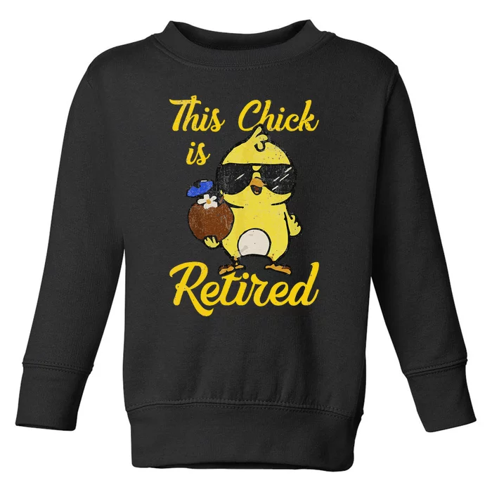 Retired Women Funny Retirement Gift Toddler Sweatshirt