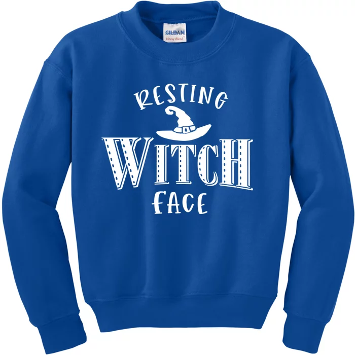 Resting Witch Face Wiccan Occult Cool Gift Kids Sweatshirt