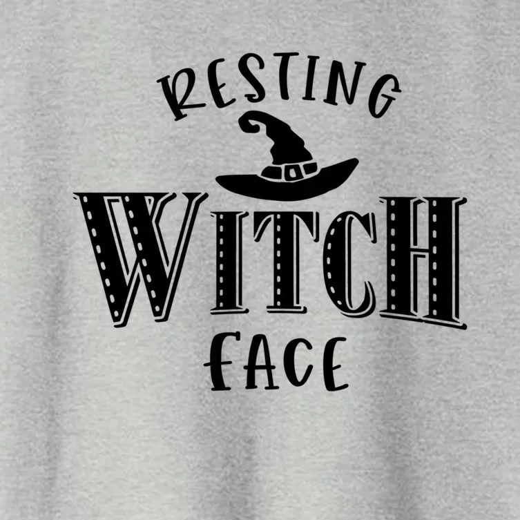 Resting Witch Face Wiccan Occult Cool Gift Women's Crop Top Tee