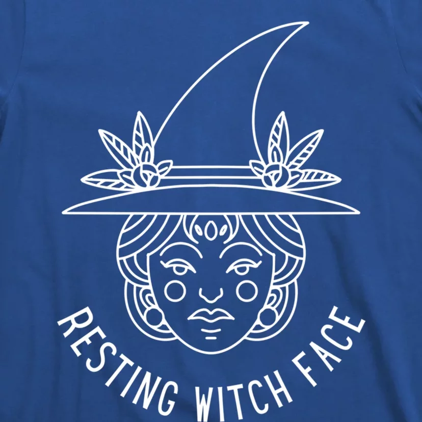 Resting Witch Face: Minimalist Witch Design Gift T-Shirt