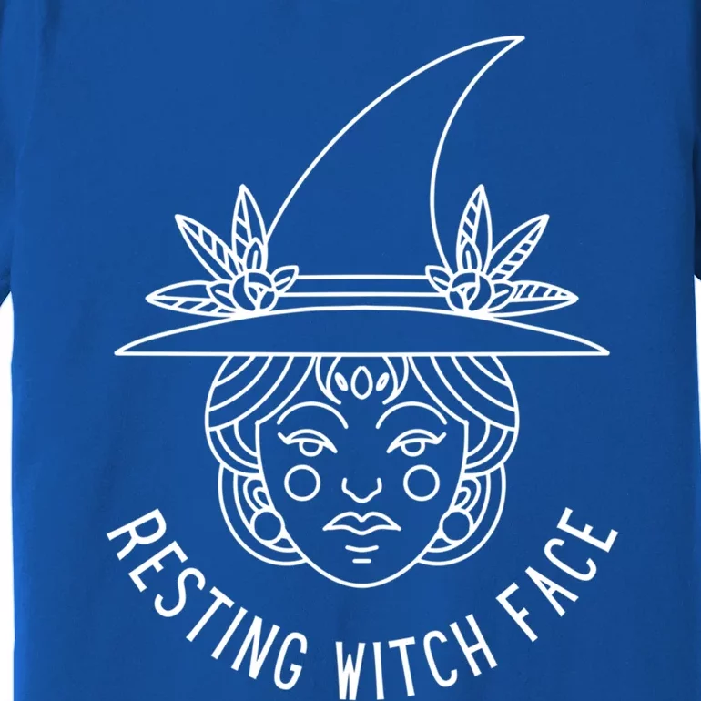 Resting Witch Face: Minimalist Witch Design Gift Premium T-Shirt