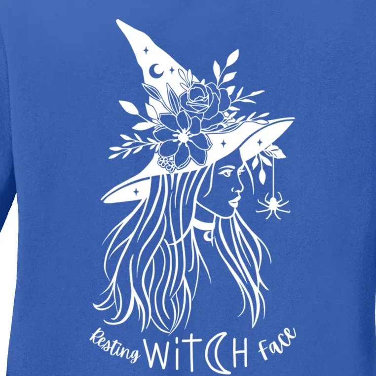 Resting Witch Face Sassy Harvest Halloween Great Gift Ladies Long Sleeve Shirt