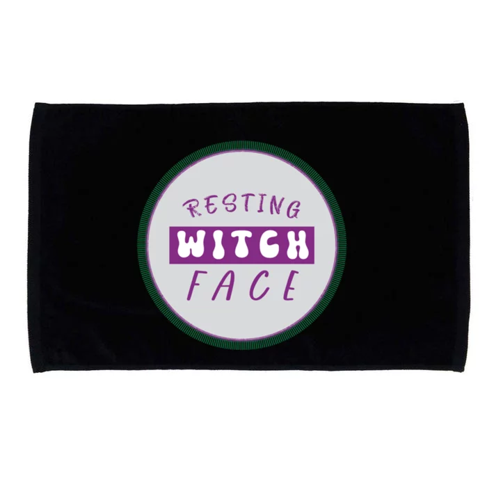 Resting Witch Face Gift Microfiber Hand Towel