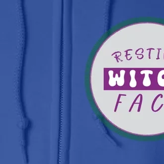 Resting Witch Face Gift Full Zip Hoodie