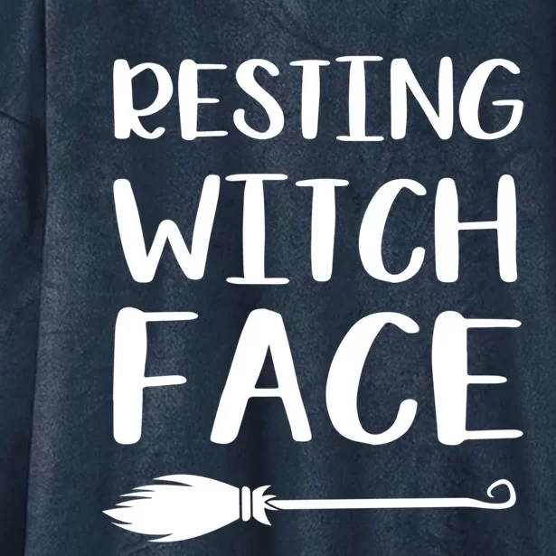 Resting Witch Face Cool Gift Hooded Wearable Blanket