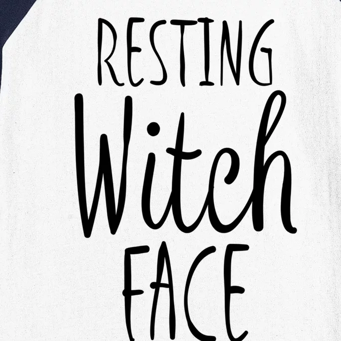 Resting Witch Face Gift Baseball Sleeve Shirt