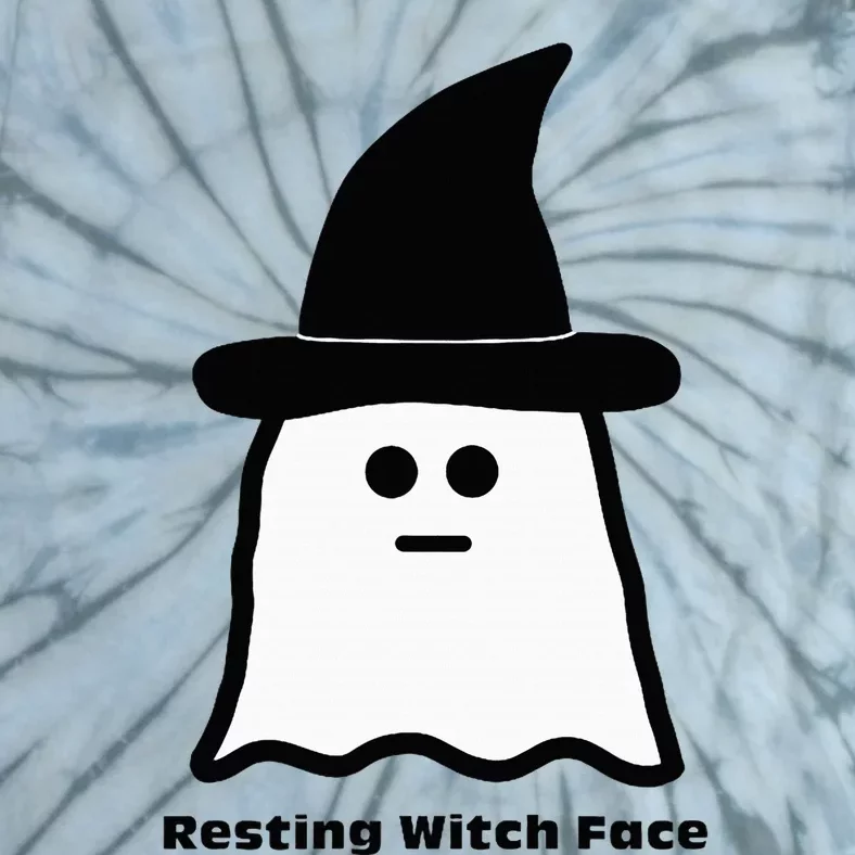 Resting Witch Face Funny Ghost Halloween Tie-Dye T-Shirt