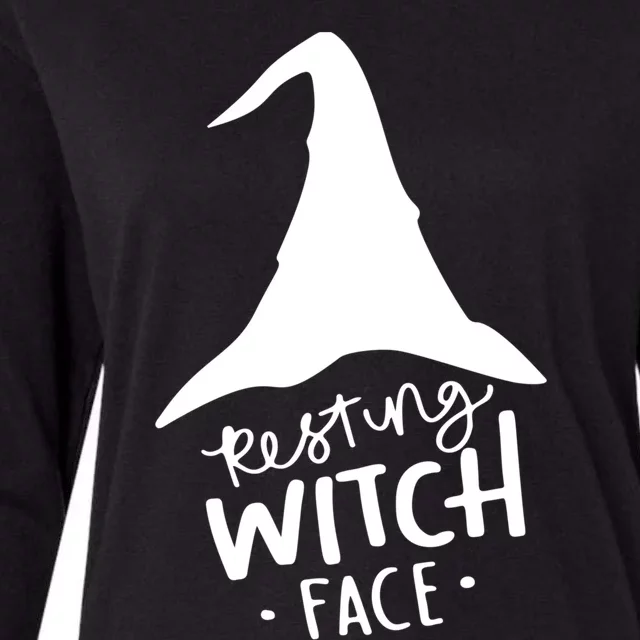 Resting Witch Face Gift Womens Cotton Relaxed Long Sleeve T-Shirt