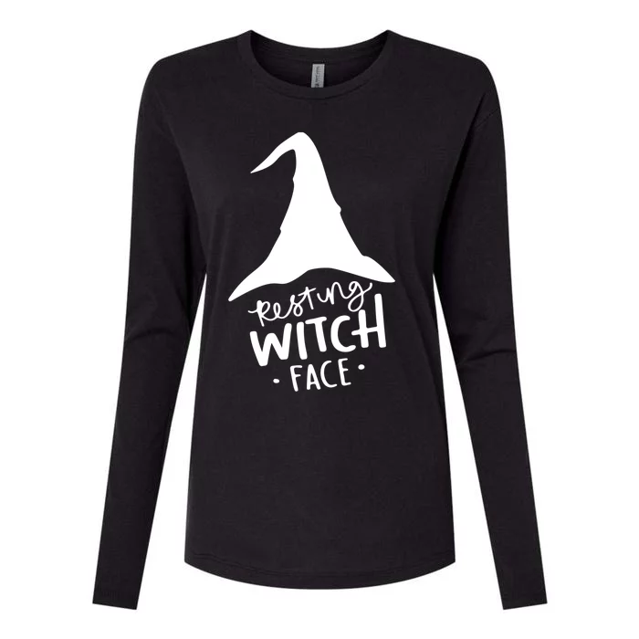 Resting Witch Face Gift Womens Cotton Relaxed Long Sleeve T-Shirt