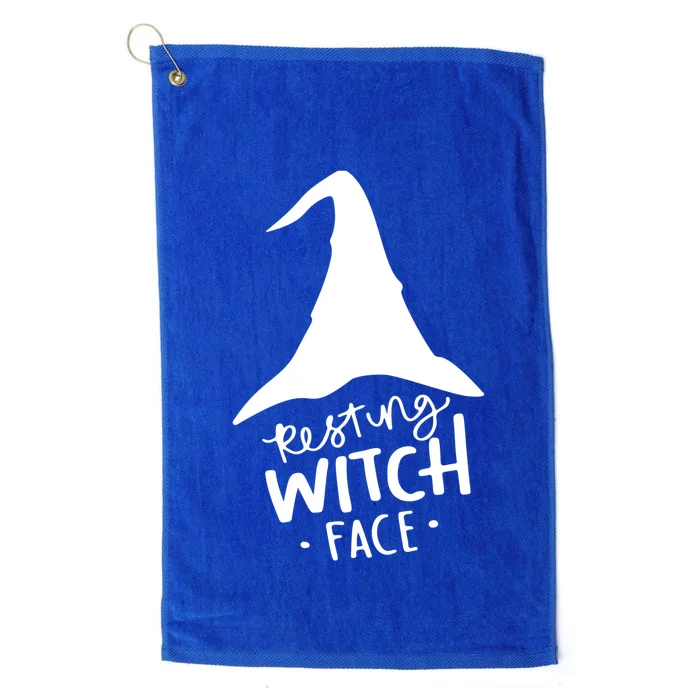 Resting Witch Face Gift Platinum Collection Golf Towel