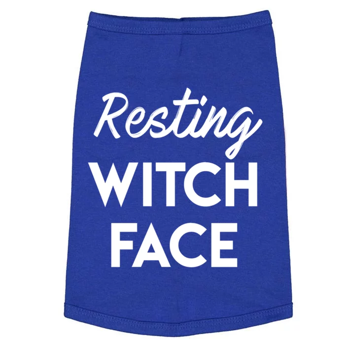 Resting Witch Face Cute Gift Doggie Tank