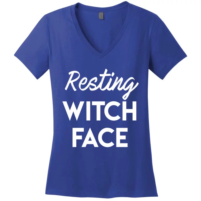 Resting Witch Face Cute Gift Women's V-Neck T-Shirt