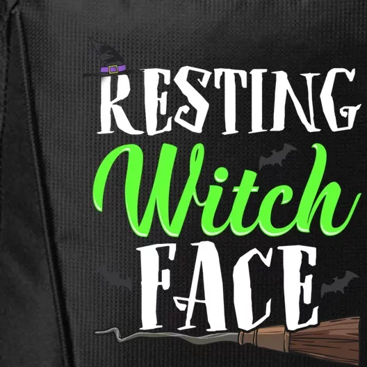 Resting Witch Face Gift Witches Funny Halloween Gift City Backpack