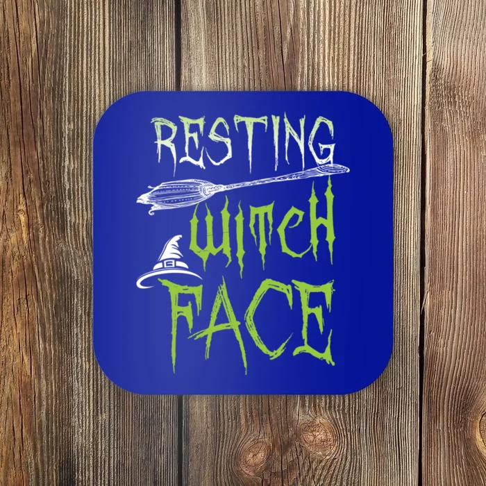 Resting Witch Face Party Gift Coaster