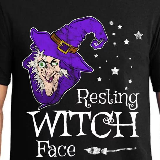 Resting Witch Face Washed Style I Funny Halloween Costume Gift Pajama Set