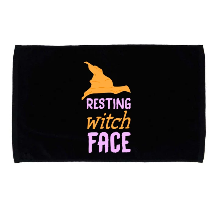 Resting Witch Face Gift Microfiber Hand Towel