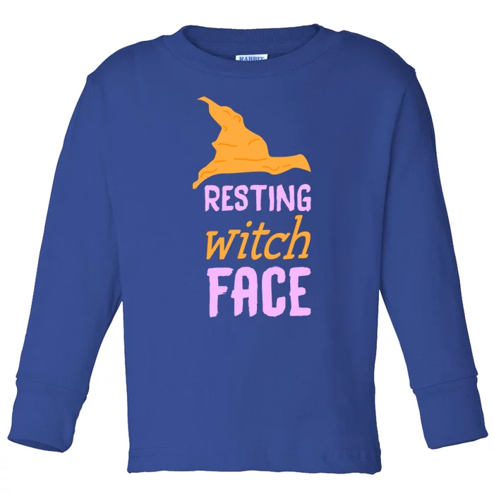 Resting Witch Face Gift Toddler Long Sleeve Shirt