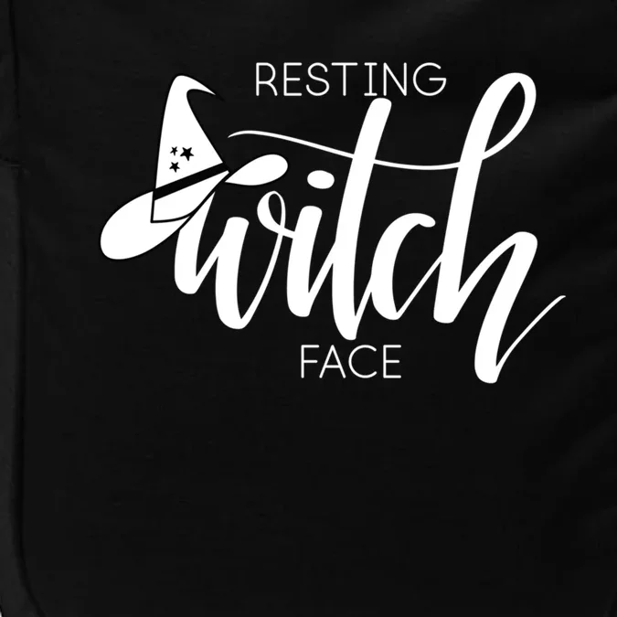 Resting Witch Face With Witch Hat Funny Halloween Design Funny Gift Impact Tech Backpack