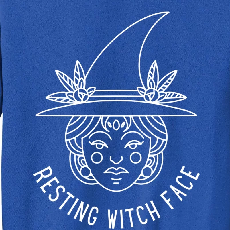 Resting Witch Face: Minimalist Witch Design Gift Tall Sweatshirt